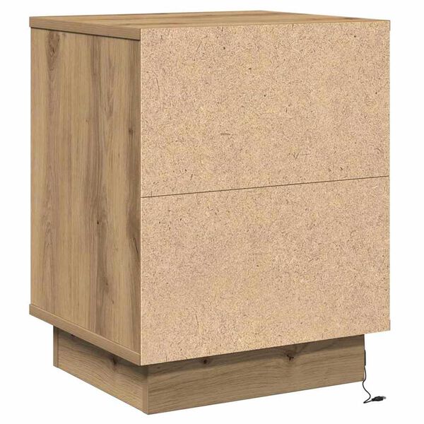 vidaXL Κομοδίνο με Artisan Oak 39 x 34.5 x 50 εκ. Επεξεργασμένο ξύλο
