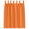 vidaXL Κουρτίνες 2 pcs Φωτεινό Πορτοκάλι 140x140cm Πολυεστέρας