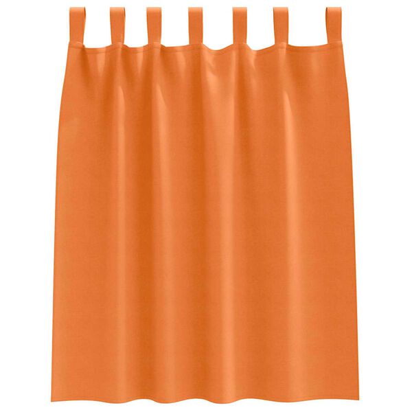 vidaXL Κουρτίνες 2 pcs Φωτεινό Πορτοκάλι 140x140cm Πολυεστέρας