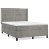 vidaXL &Kappa;&rho;&epsilon;&beta;ά&tau;&iota; Boxspring &mu;&epsilon; &Sigma;&tau;&rho;ώ&mu;&alpha; &Alpha;&nu;&omicron;&iota;&chi;&tau;ό &Gamma;&kappa;&rho;&iota; 140x190 &epsilon;&kappa;. &Beta;&epsilon;&lambda;&omicron;ύ&delta;&iota;&nu;&omicron;
