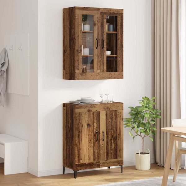 vidaXL Highboard &Pi;&alpha;&lambda;&iota;ό &Xi;ύ&lambda;&omicron; 69,5 x 34 x 180 &epsilon;&kappa;. &Epsilon;&pi;&epsilon;&xi;&epsilon;&rho;&gamma;&alpha;&sigma;&mu;έ&nu;&omicron; &xi;ύ&lambda;&omicron;