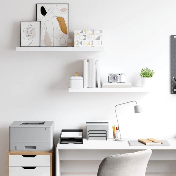 vidaXL &Rho;ά&phi;&iota;&alpha; &Tau;&omicron;ί&chi;&omicron;&upsilon; 2 &tau;&epsilon;&mu;. Ά&sigma;&pi;&rho;&alpha; 80x23,5x3,8 &epsilon;&kappa;. MDF