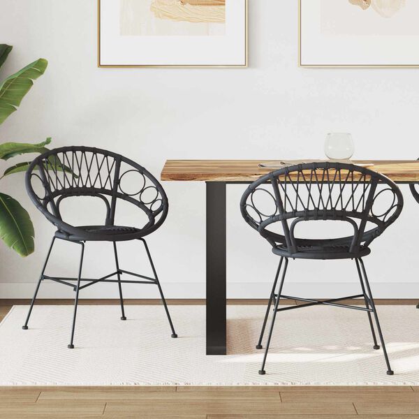 vidaXL &Kappa;&alpha;&rho;έ&kappa;&lambda;&alpha; &tau;&rho;&alpha;&pi;&epsilon;&zeta;&alpha;&rho;ί&alpha;&sigmaf; 2 pcs &Mu;&alpha;ύ&rho;&omicron; 49 x 51 x 81 &epsilon;&kappa;