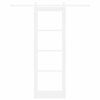 vidaXL Ολισθητή Πόρτα Λευκό 73.5 x 211 εκ Ξύλο και μέταλλο