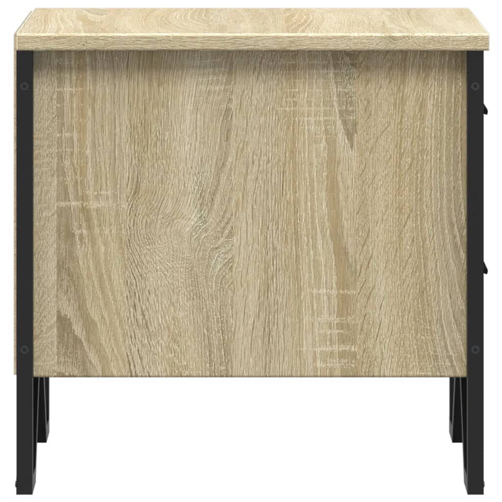 vidaXL Κομοδίνα 2 τεμ. Sonoma Δρυς 40x41x40 εκ. από Επεξεργασμένο Ξύλο