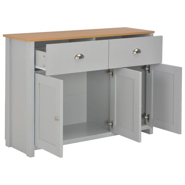 vidaXL Μπουφές Γκρι 112 x 35 x 81 εκ.