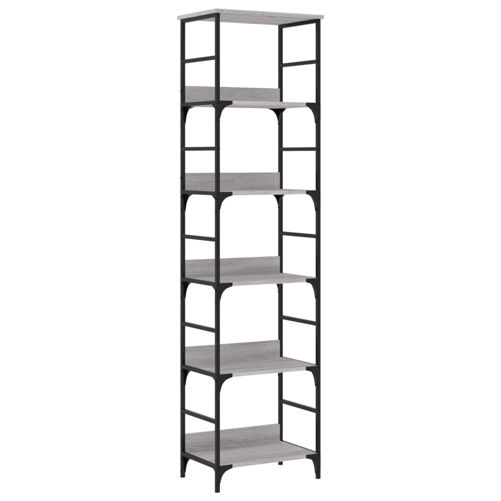 vidaXL Βιβλιοθήκη Γκρι Sonoma 50x33x188,5 εκ. Επεξεργασμένο Ξύλο