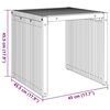 vidaXL Πλευρικό Τραπέζι Κήπου Καφέ 45 x 42.5 x 45 εκ. Μασίφ ξύλο teak