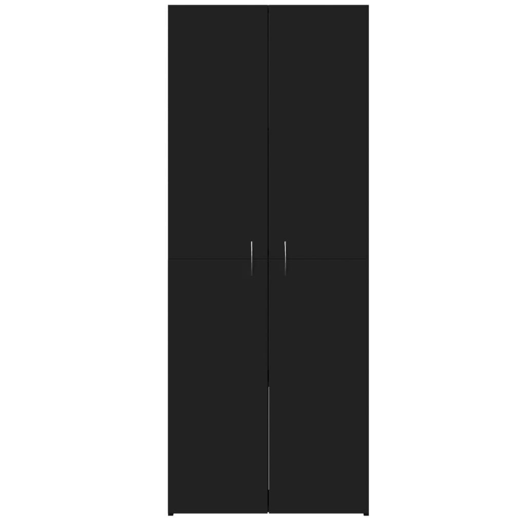 vidaXL Αρχειοθήκη Μαύρη 60x32x153 εκ. από Επεξεργασμένο Ξύλο