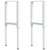 vidaXL Πάγκος Εργασίας Ορθογώνιος 100x60x(71,5-98) εκ Μασίφ Ξύλο Δρυός