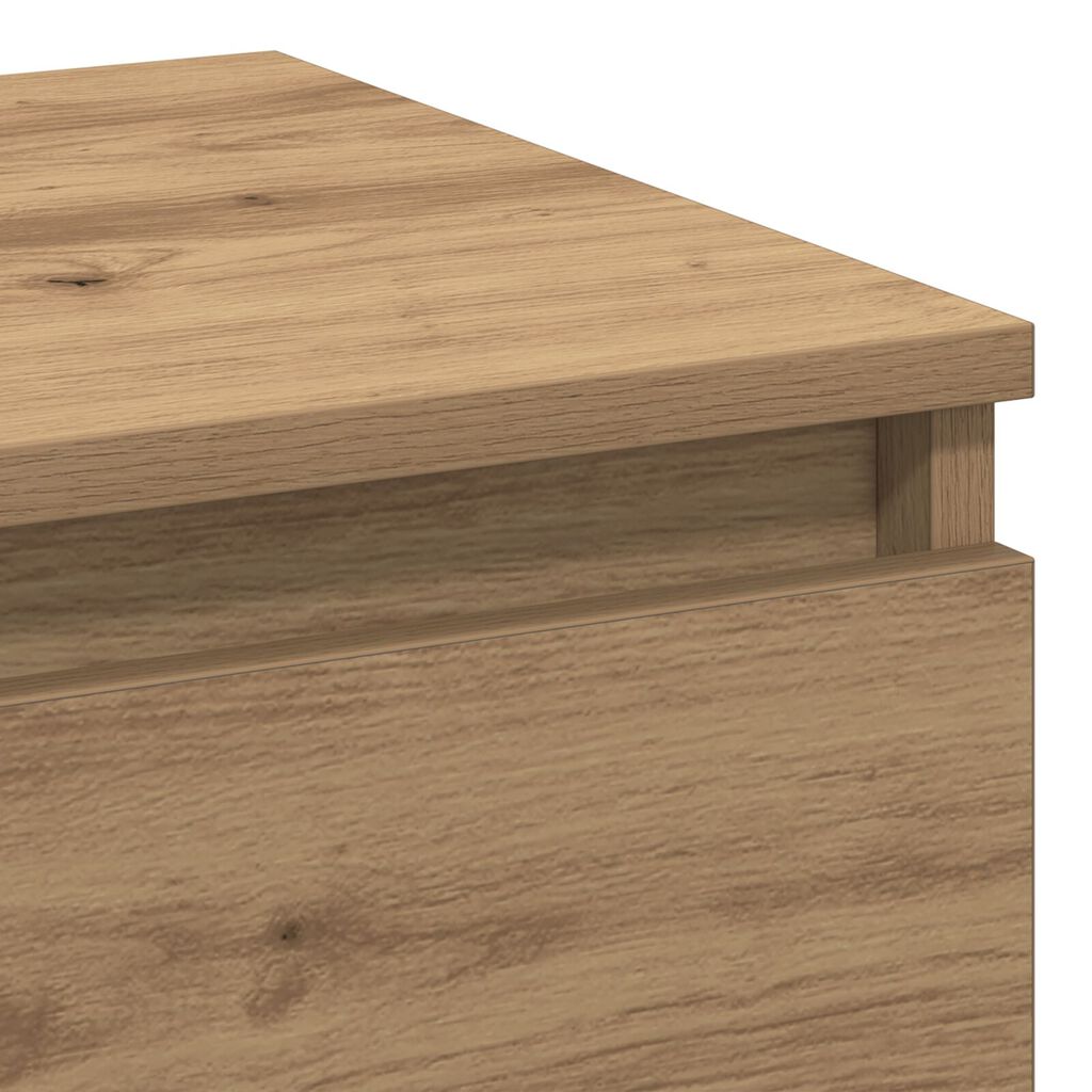 vidaXL Κομοδίνο Artisan Oak 40x35x50 εκ. Κατασκευασμένο ξύλο