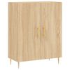 vidaXL Ντουλάπι Sonoma δρυς 69,5 x 34 x 180 εκ. από Επεξεργασμένο Ξύλο