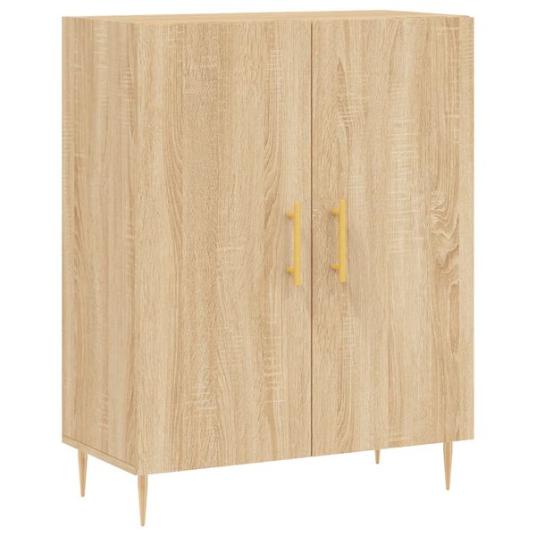 vidaXL Ντουλάπι Sonoma δρυς 69,5 x 34 x 180 εκ. από Επεξεργασμένο Ξύλο
