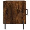 vidaXL Κομοδίνο Καπνιστή Δρυς 40 x 40 x 50 εκ. από Επεξεργασμένο Ξύλο