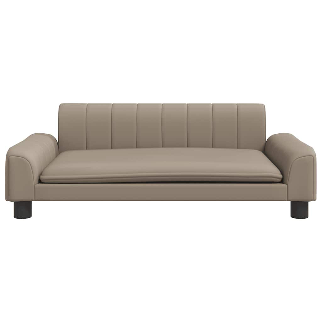 vidaXL Κρεβάτι Σκύλου Καπουτσίνο 90 x 53 x 30 εκ. Βελούδινο