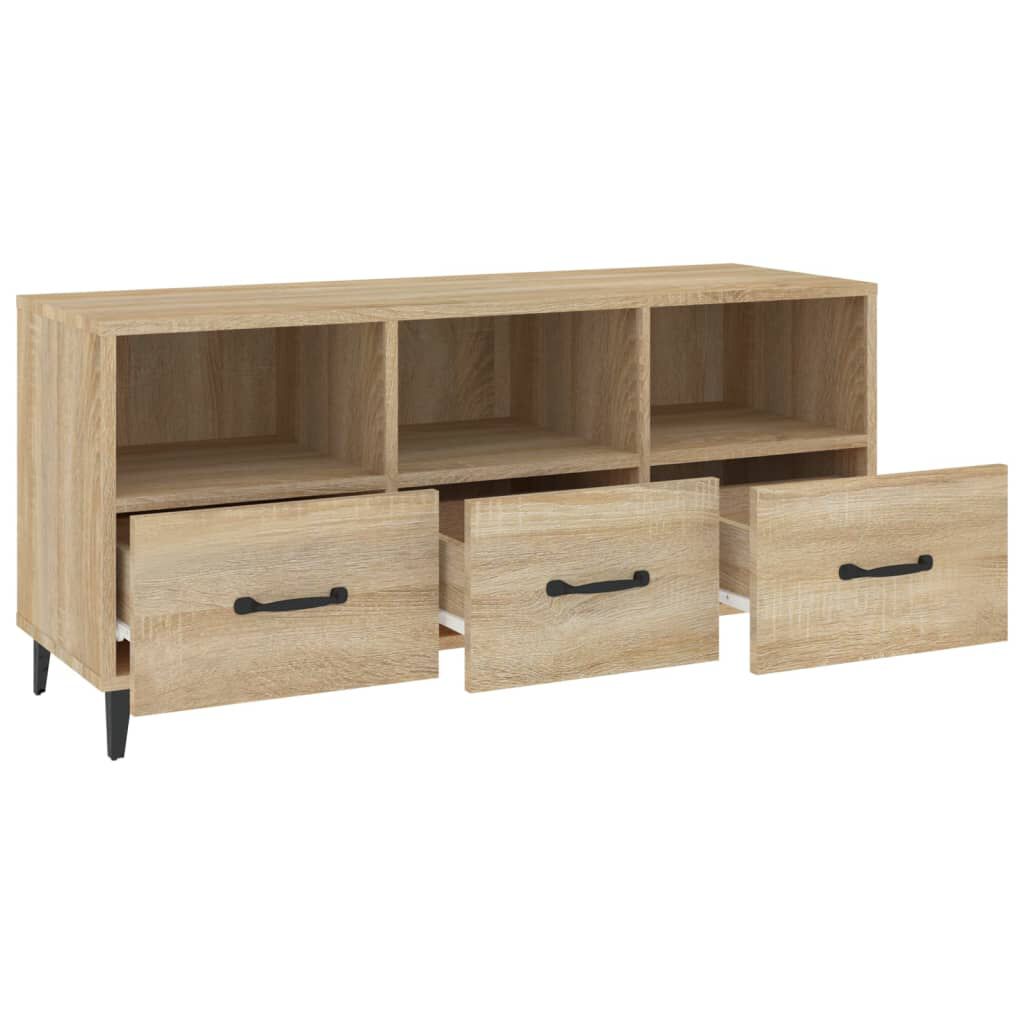 vidaXL Έπιπλο Τηλεόρασης Sonoma Δρυς 102x35x50 εκ. Επεξεργ. Ξύλο