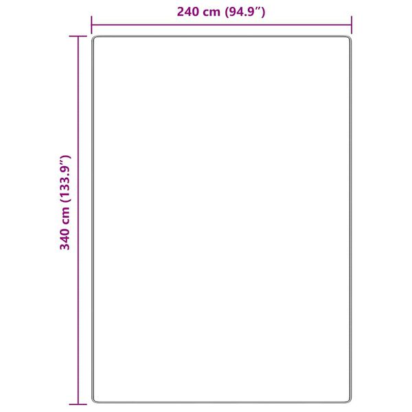 vidaXL Χαλί Κρεμ 240 x 340 εκ. Πολυπροπυλένιο