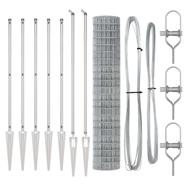 vidaXL &Tau;&epsilon;&nu;&tau;ώ&tau;&omicron; &mu;&epsilon; &sigma;&tau;ή&rho;&iota;&gamma;&mu;&alpha; &Alpha;&sigma;&eta;&mu;ί 1,5 x 10 m &Alpha;&tau;&sigma;ά&lambda;&iota;