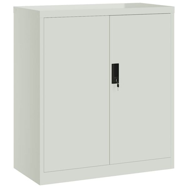vidaXL Αρχειοθήκη Ανοιχτό Γκρι 79 x 40 x 90 εκ. από Ατσάλι
