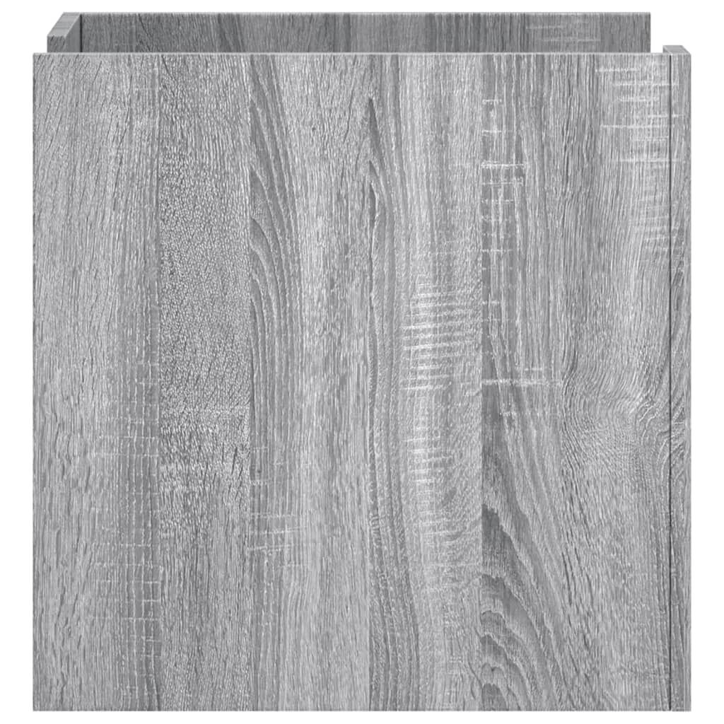 vidaXL Κομοδίνο Sonoma Γκρι 45x50x50 εκ. από Επεξεργασμένο Ξύλο