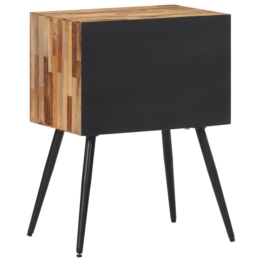 vidaXL Κομοδίνο 47 x 31,5 x 60 εκ. από Μασίφ Ξύλο Teak