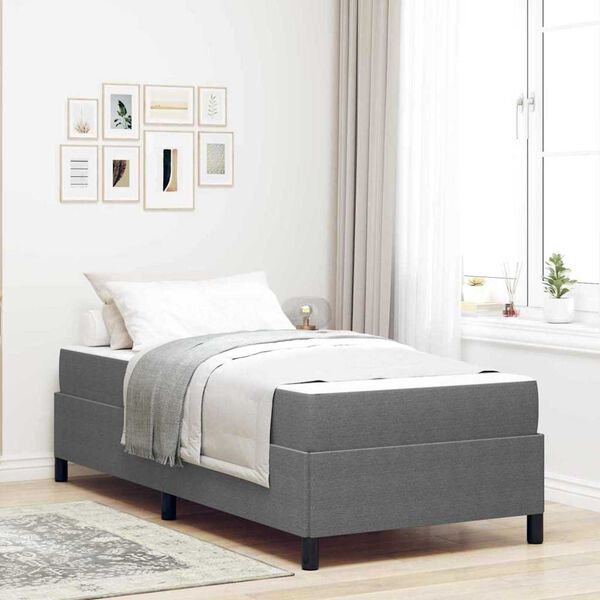 vidaXL Σκελετός Κρεβατιού Ανοιχτό γκρι 100 x 200 cm Βελούδο