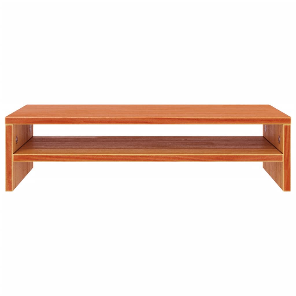 vidaXL Βάση Οθόνης Καφέ Κεριού 50x24x13 εκ. από Μασίφ Ξύλο Πεύκου