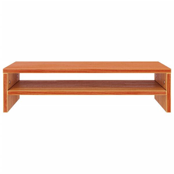 vidaXL Βάση Οθόνης Καφέ Κεριού 50x24x13 εκ. από Μασίφ Ξύλο Πεύκου