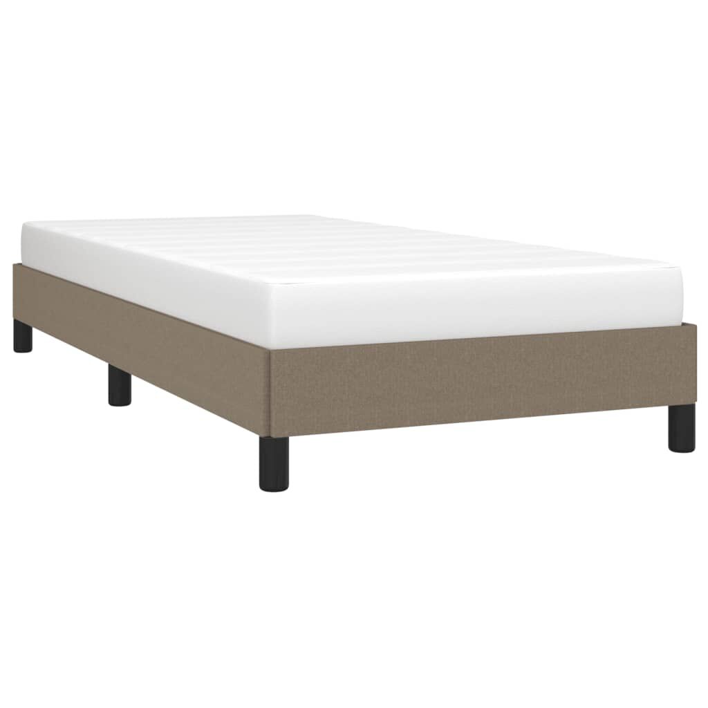 vidaXL Σκελετός Κρεβατιού Χωρίς Στρώμα Taupe 100 x 200 εκ. Υφασμάτινο