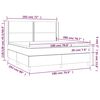 vidaXL &Kappa;&rho;&epsilon;&beta;ά&tau;&iota; Boxspring &mu;&epsilon; &Sigma;&tau;&rho;ώ&mu;&alpha; & LED Taupe 180x200 &epsilon;&kappa;. &Upsilon;&phi;&alpha;&sigma;&mu;ά&tau;&iota;&nu;&omicron;