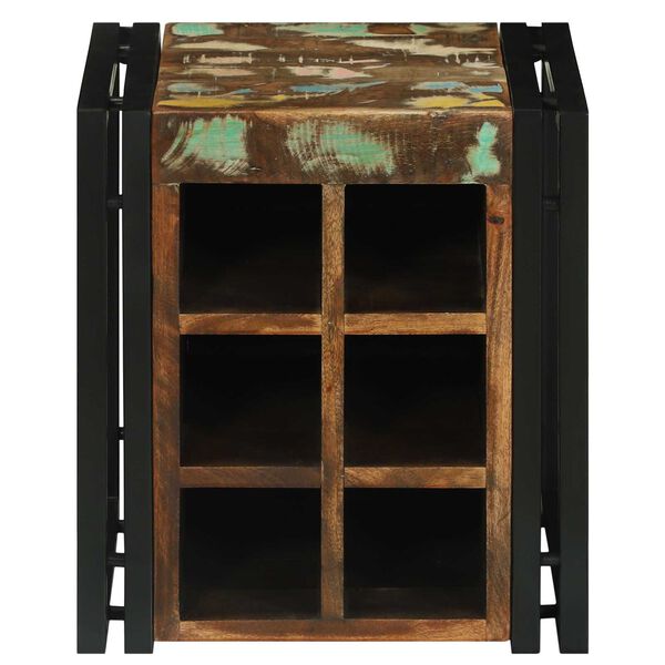 vidaXL Ράφι κρασιού 34.5x35x39 εκ. Ανακυκλωμένο ξύλο