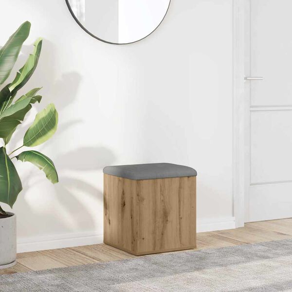 Πάγκος αποθήκευσης vidaXL Artisan Oak 42x42x45 cm Κατασκευασμένο ξύλο