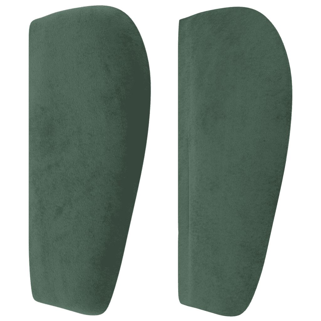 vidaXL Κρεβάτι Boxspring με Στρώμα Σκούρο Πράσινο 80x200 εκ. Βελούδινο