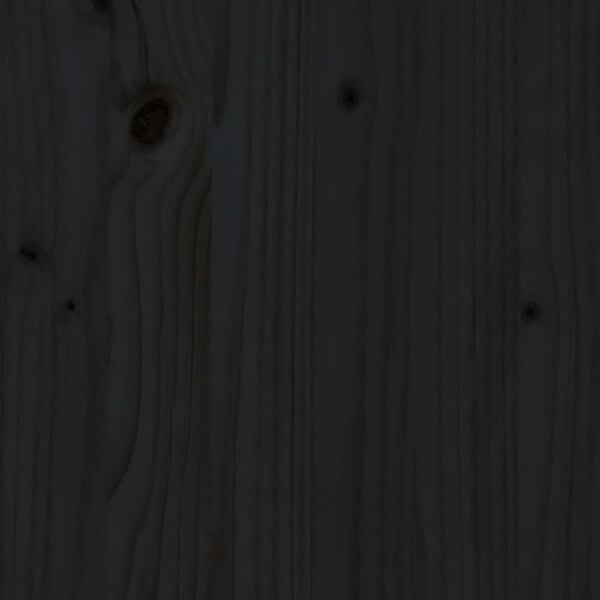 vidaXL Έπιπλο Τηλεόρασης Μαύρο 70 x 34 x 40 εκ. από Μασίφ Ξύλο Πεύκου