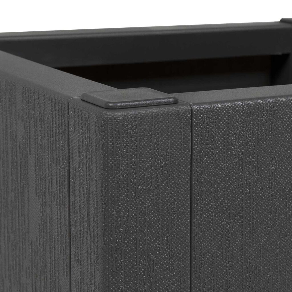 vidaXL Γλάστρα Κήπου Σκούρο Γκρί 36x36x35 εκ. PP
