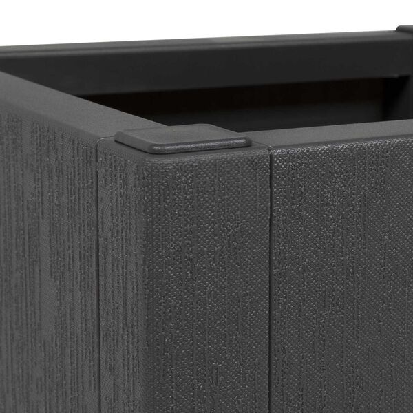 vidaXL Γλάστρα Κήπου Σκούρο Γκρί 36x36x35 εκ. PP