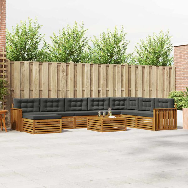 vidaXL &Sigma;&epsilon;&tau; &Kappa;&alpha;&nu;&alpha;&pi;έ 9 pcs &Phi;&upsilon;&sigma;&iota;&kappa;ό &kappa;&alpha;&iota; &Alpha;&nu;&theta;&rho;&alpha;&kappa;ί &Sigma;&tau;&epsilon;&rho;&epsilon;ό &Xi;ύ&lambda;&omicron; &Alpha;&kappa;&alpha;&kappa;ί&alpha;&sigmaf;