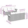 vidaXL Σετ Καναπέ Κήπου 7 pcs Μπεζ και Γκρι συνθετικό ρατάν