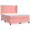 vidaXL &Kappa;&rho;&epsilon;&beta;ά&tau;&iota; Boxspring &mu;&epsilon; &Sigma;&tau;&rho;ώ&mu;&alpha; &Rho;&omicron;&zeta; 140x190 &epsilon;&kappa;. &Beta;&epsilon;&lambda;&omicron;ύ&delta;&iota;&nu;&omicron;