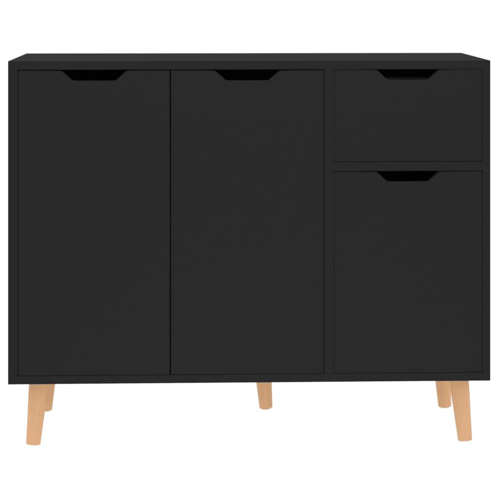 vidaXL Μπουφές Μαύρος 90x30x72 εκ. από Επεξεργασμένο Ξύλο