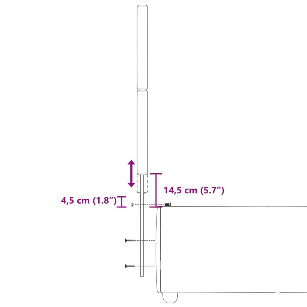 vidaXL Κρεβάτι Boxspring με Στρώμα Ανοιχτό Γκρι 90x200 εκ. Υφασμάτινο