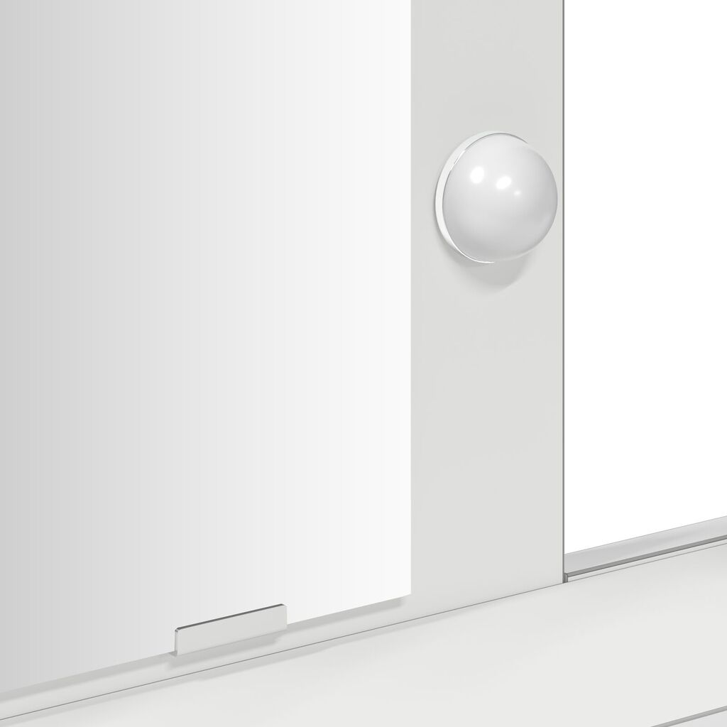 vidaXL Τουαλέτα με Φωτισμό LED Λευκή 79x41x140 εκ.