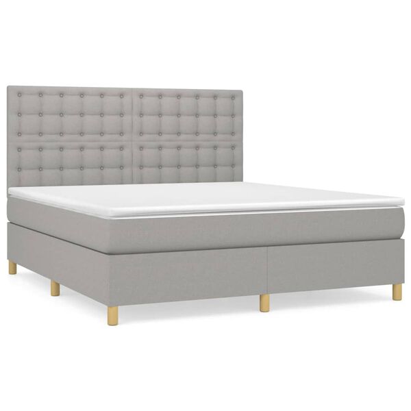 vidaXL &Kappa;&rho;&epsilon;&beta;ά&tau;&iota; Boxspring &mu;&epsilon; &Sigma;&tau;&rho;ώ&mu;&alpha; &Alpha;&nu;&omicron;&iota;&chi;&tau;ό &Gamma;&kappa;&rho;&iota; 180x200 &epsilon;&kappa;. &Upsilon;&phi;&alpha;&sigma;&mu;ά&tau;&iota;&nu;&omicron;