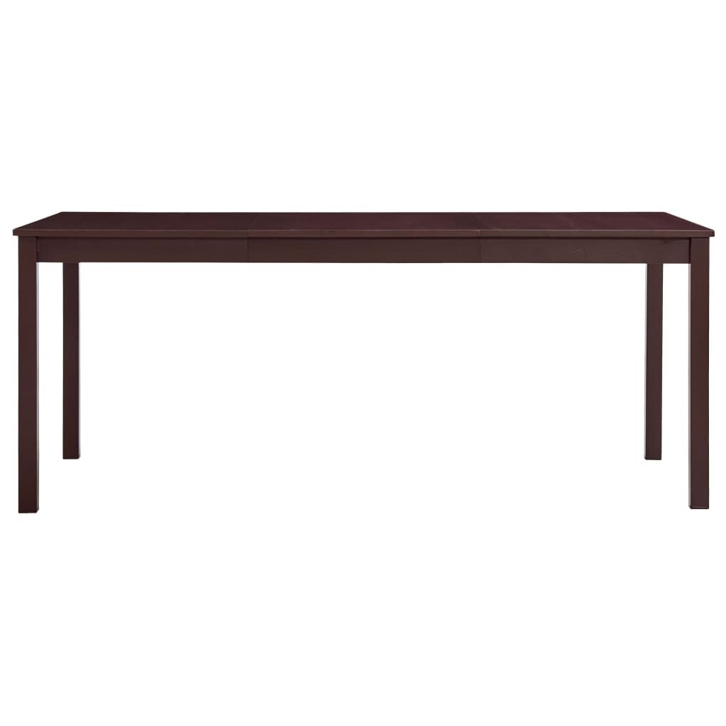 vidaXL Τραπεζαρία Σκούρο Καφέ 180 x 90 x 73 εκ. από Ξύλο Πεύκου