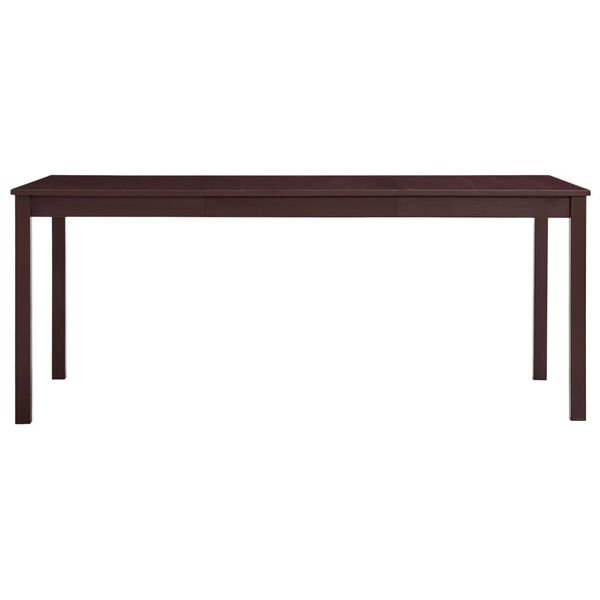 vidaXL Τραπεζαρία Σκούρο Καφέ 180 x 90 x 73 εκ. από Ξύλο Πεύκου