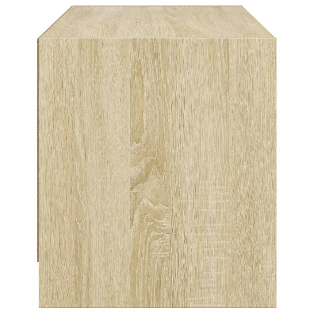 vidaXL Βοηθητικό Ντουλάπι Sonoma Δρυς 68x37x42 εκ. με Γυάλινες Πόρτες