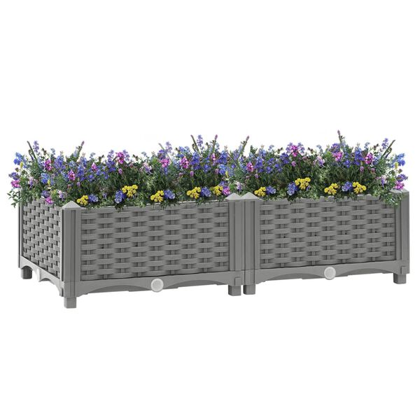 vidaXL Ζαρντινιέρα 80 x 40 x 23 εκ. από Πολυπροπυλένιο
