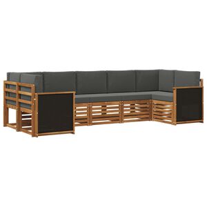 vidaXL &Sigma;&alpha;&lambda;&omicron;&nu;ά&kappa;&iota; &Gamma;&omega;&nu;&iota;&alpha;&kappa;&omicron;ύ &Kappa;&alpha;&nu;&alpha;&pi;έ &mu;&epsilon; &mu;&alpha;&xi;&iota;&lambda;ά&rho;&iota; 6 pcs &Phi;&upsilon;&sigma;&iota;&kappa;ό &kappa;&alpha;&iota; &Alpha;&nu;&theta;&rho;&alpha;&kappa;ί