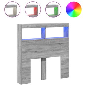 vidaXL &Kappa;&epsilon;&phi;&alpha;&lambda;ά&rho;&iota; &mu;&epsilon; &Alpha;&pi;&omicron;&theta;&eta;&kappa;. &Chi;ώ&rho;&omicron; & LED &Gamma;&kappa;&rho;&iota; Sonoma 100x17x102 &epsilon;&kappa;.