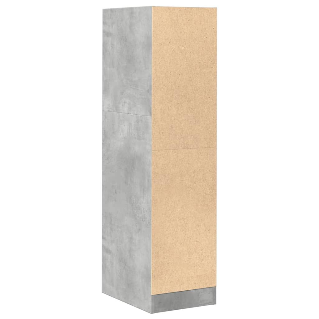 vidaXL Συρταριέρα Γενικής Χρήσης Γκρι Σκυρ.30x41x118 εκ. Επεξ. Ξύλο